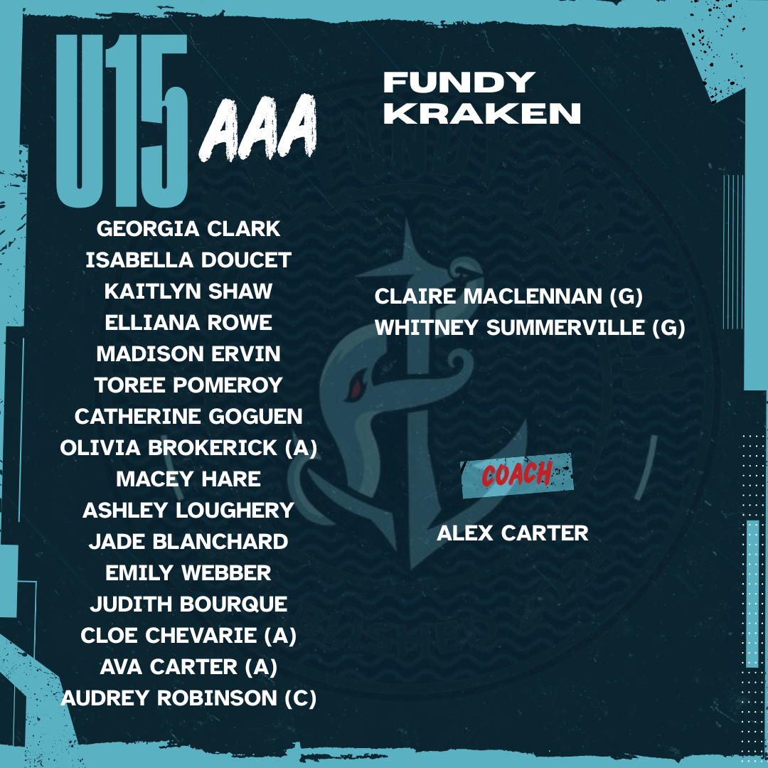 2025-2026 U15 AAA Fundy Kraken